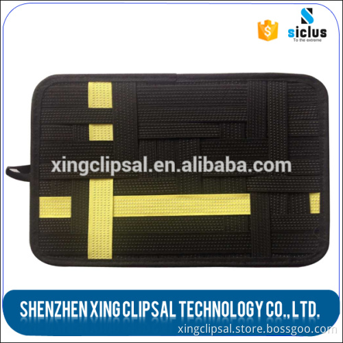 Custom travel gadget cable organizer for tablet pad cell phone